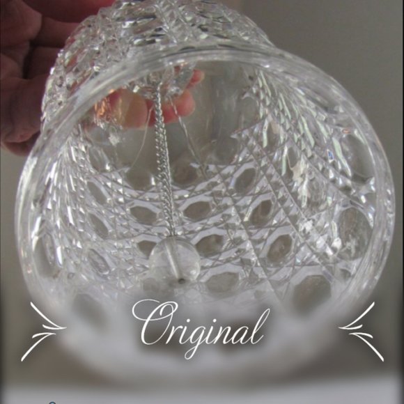 Vintage Federal Clear Cut Glass Windsor Wicker Pattern Bell - Picture 6 of 6